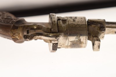 Lot 268 - 7mm six-shot Belgium pinfire revolver