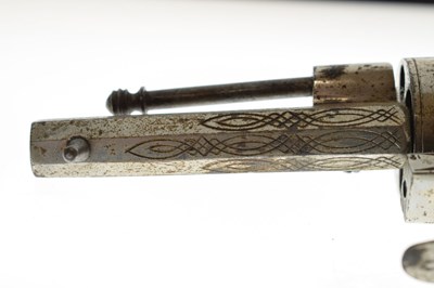 Lot 268 - 7mm six-shot Belgium pinfire revolver