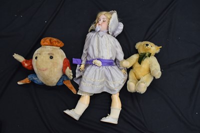 Lot 384 - Attributed to Steiff - Mohair Man from Mars or Humpty Dumpty