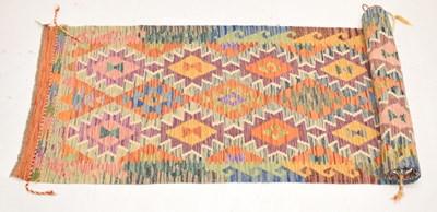 Lot 673 - Anatolian Turkish kilim runner