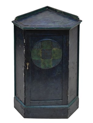 Lot 508 - Rowley Gallery painted corner cupboard