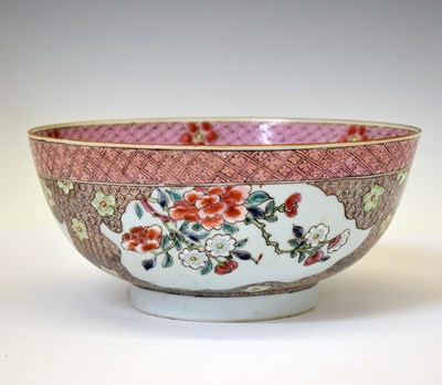 Lot 342 - 19th century Chinese Famille Rose porcelain footed bowl