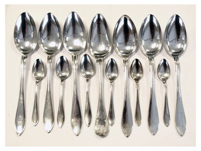 Lot 175 - Quantity of Early 20th Century Swedish silver flatware to include tablespoons and teaspoons