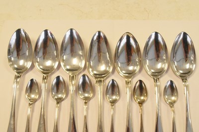 Lot 175 - Quantity of Early 20th Century Swedish silver flatware to include tablespoons and teaspoons