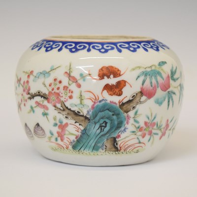 Lot 585 - Chinese Canton Famille Rose Jar