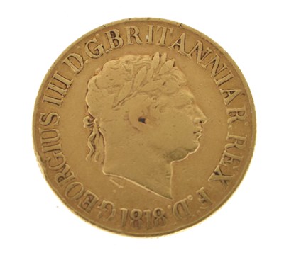 Lot 131 - George III gold sovereign, 1818