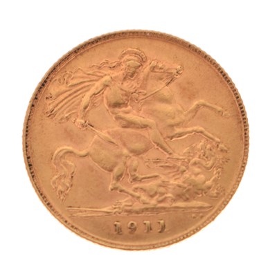 Lot 137 - George V gold half sovereign, 1911