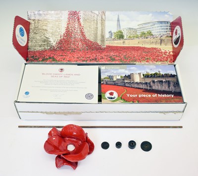 Lot 437 - 'Blood Swept Lands and Seas of Red' - Ceramic poppy by Paul Cummins