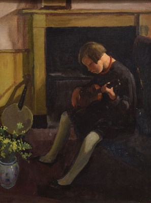 Lot 444 - 20th century European School - Oil on canvas - 'Making Music'