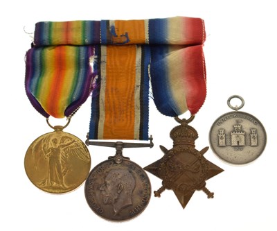 Lot 423 - British/Irish First World War medal trio