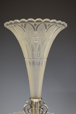 Lot 220 - Victorian silver plated centre piece epergne