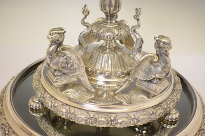 Lot 220 - Victorian silver plated centre piece epergne