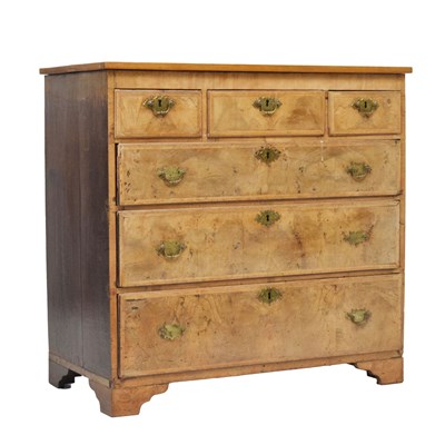 Lot 775 - 18th century Continental walnut chest of drawers