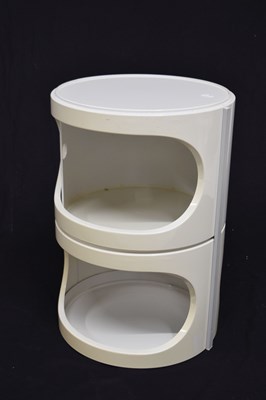 Lot 694 - Manner of Anna Castelli for Kartell - Two-tier acrylic storage unit