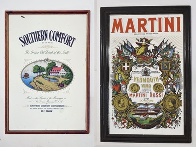 Lot 371 - Advertising - Martini and Southern Comfort wall mirrors