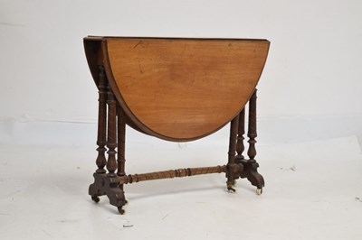 Lot 773 - Late Victorian walnut Sutherland table