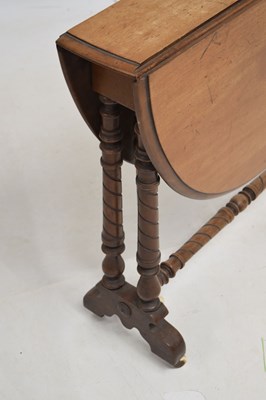 Lot 773 - Late Victorian walnut Sutherland table