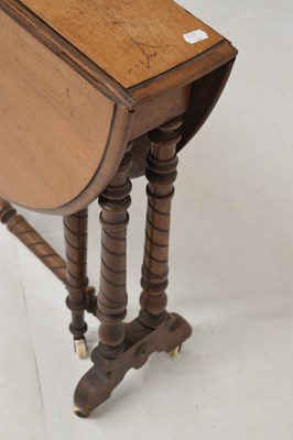 Lot 773 - Late Victorian walnut Sutherland table