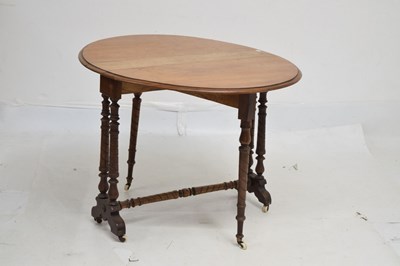 Lot 773 - Late Victorian walnut Sutherland table