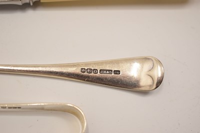 Lot 104 - George V cased part canteen of Old English pattern silver flatware