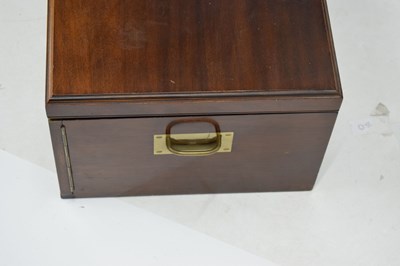 Lot 104 - George V cased part canteen of Old English pattern silver flatware