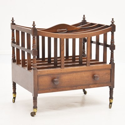 Lot 725 - 19th century rosewood Canterbury