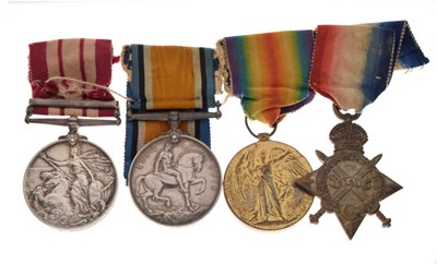 Lot 429 - British First World War medal group to Leading Seaman Henry Daniels