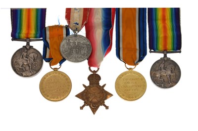 Lot 431 - British First World War family medal group