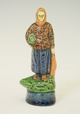 Lot 539 - Flemish pottery figure