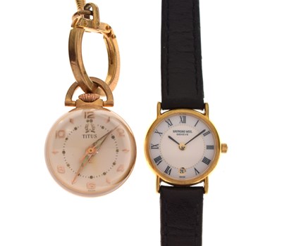 Lot 198 - Raymond Weil - Lady's wristwatch and Titus ball watch