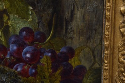 Lot 430 - Attributed to William H. Ward (fl.1850-1882) - Oil on canvas - Still life of fruit and birds nest