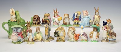 Lot 528 - Group of eighteen Beswick Beatrix Potter figures