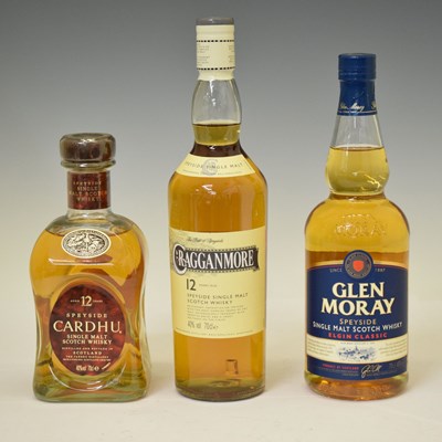 Lot 411 - Three bottles of Speyside single malt scotch whisky