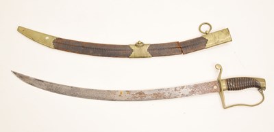 Lot 476 - 19th century short sword or hanger