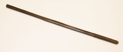 Lot 480 - Leather bound swagger stick