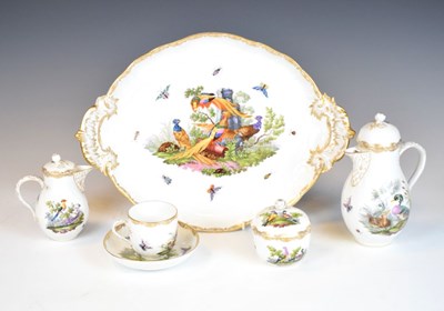 Lot 328 - Continental porcelain 'solitaire' coffee set