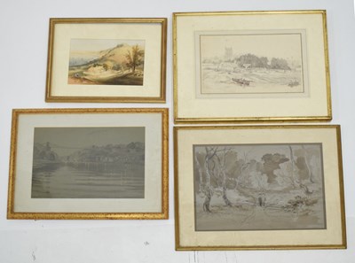 Lot 642 - Group of four watercolours