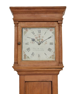 Lot 675 - Late George III 30-hour pine longcase clock, Giles Coates, Chedworth