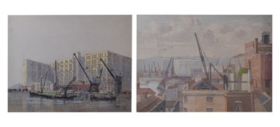 Lot 624 - Charles Denning (Bristol Savages) - Two watercolour studies of Bristol