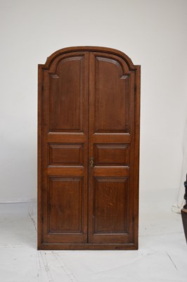 Lot 726 - Mid 18th century oak corner cupboard