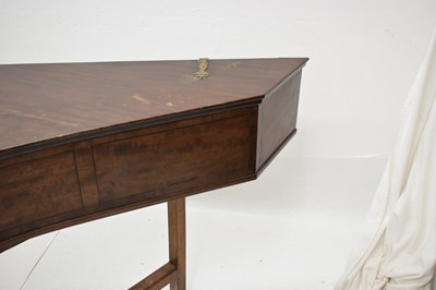 Lot 290 - George III mahogany-cased bentside spinet