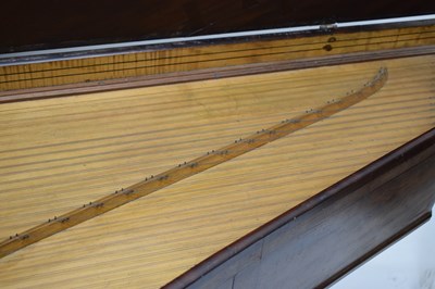 Lot 290 - George III mahogany-cased bentside spinet