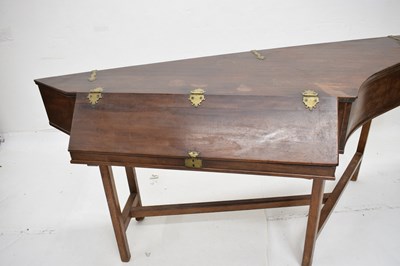 Lot 290 - George III mahogany-cased bentside spinet