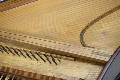 Lot 290 - George III mahogany-cased bentside spinet