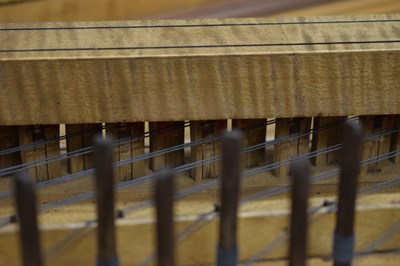 Lot 290 - George III mahogany-cased bentside spinet