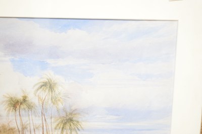 Lot 408 - Andrew Nicholl R.H.A. (Irish, 1804-1886) - Watercolour - Colombo, Ceylon coastal scene