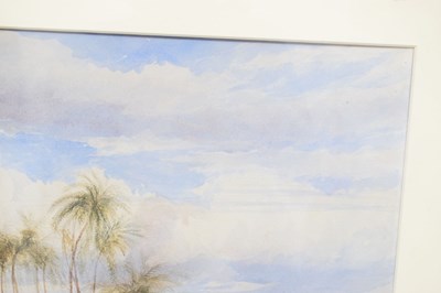 Lot 408 - Andrew Nicholl R.H.A. (Irish, 1804-1886) - Watercolour - Colombo, Ceylon coastal scene