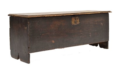 Lot 740 - 17th century six-plank rapier chest