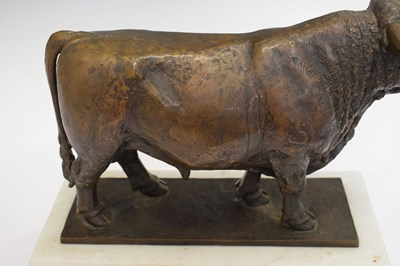 Lot 180 - Sally Arnup, FRBS, ARCA, (1930-2015) - Limited edition bronze Longhorn bull