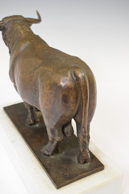 Lot 180 - Sally Arnup, FRBS, ARCA, (1930-2015) - Limited edition bronze Longhorn bull